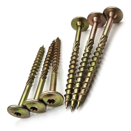 DIN 7505 MDF Screws Pozi Drive A2 Yellow Zinc Plated Carbon Steel Double Countersunk Csk Head Furniture Hardware Wood Chipboard Screw